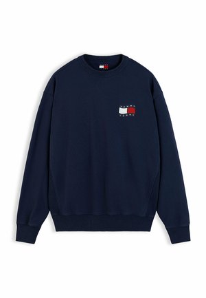Tommy Jeans, WAVY FLAG RELAXED, granatowy