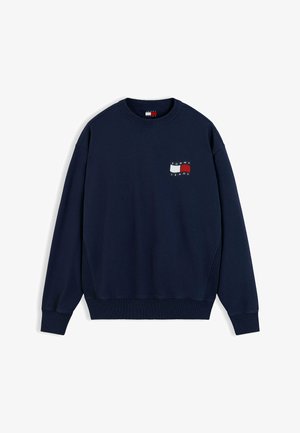 Tommy Jeans, TOMMY JEANS BACK WAVY FLAG TERRY RELAXED SWEATSHIRT - Sweatshirt - dark blue