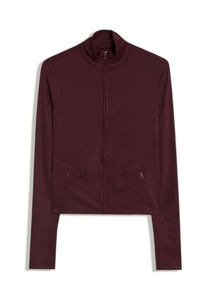 Bershka, BREATHABLE QUICK-DRYING TECHNICAL ZIP-UP - JACKET - Sweat zippé - tan