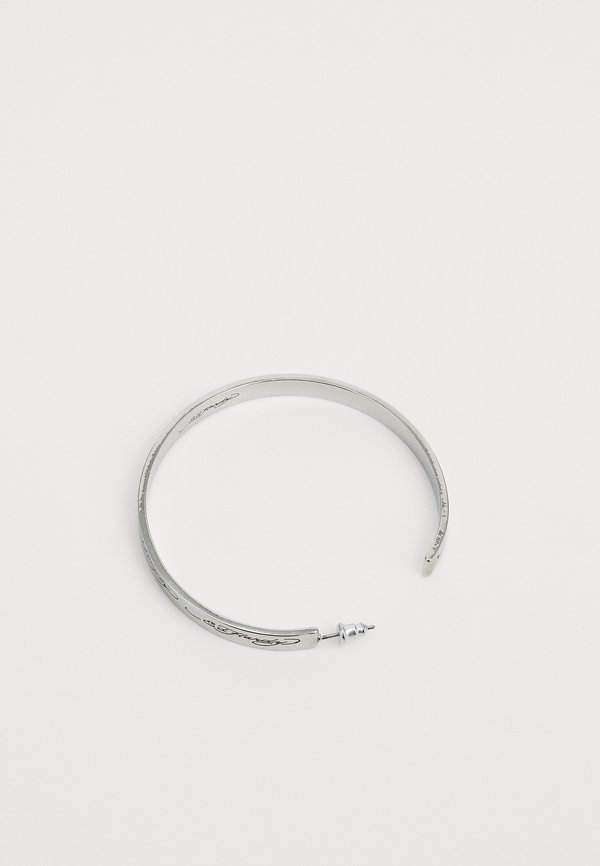 SCROLL LOGO OVERSIZE HOOP EARRINGS PAIR - Earrings3