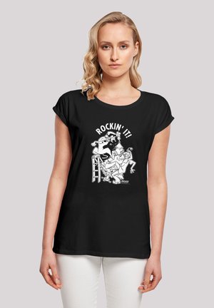 F4NT4STIC SCOOBY DOO ROCKIN' IT CHRISTMAS WEIHNACHTEN - T-shirts med print - black