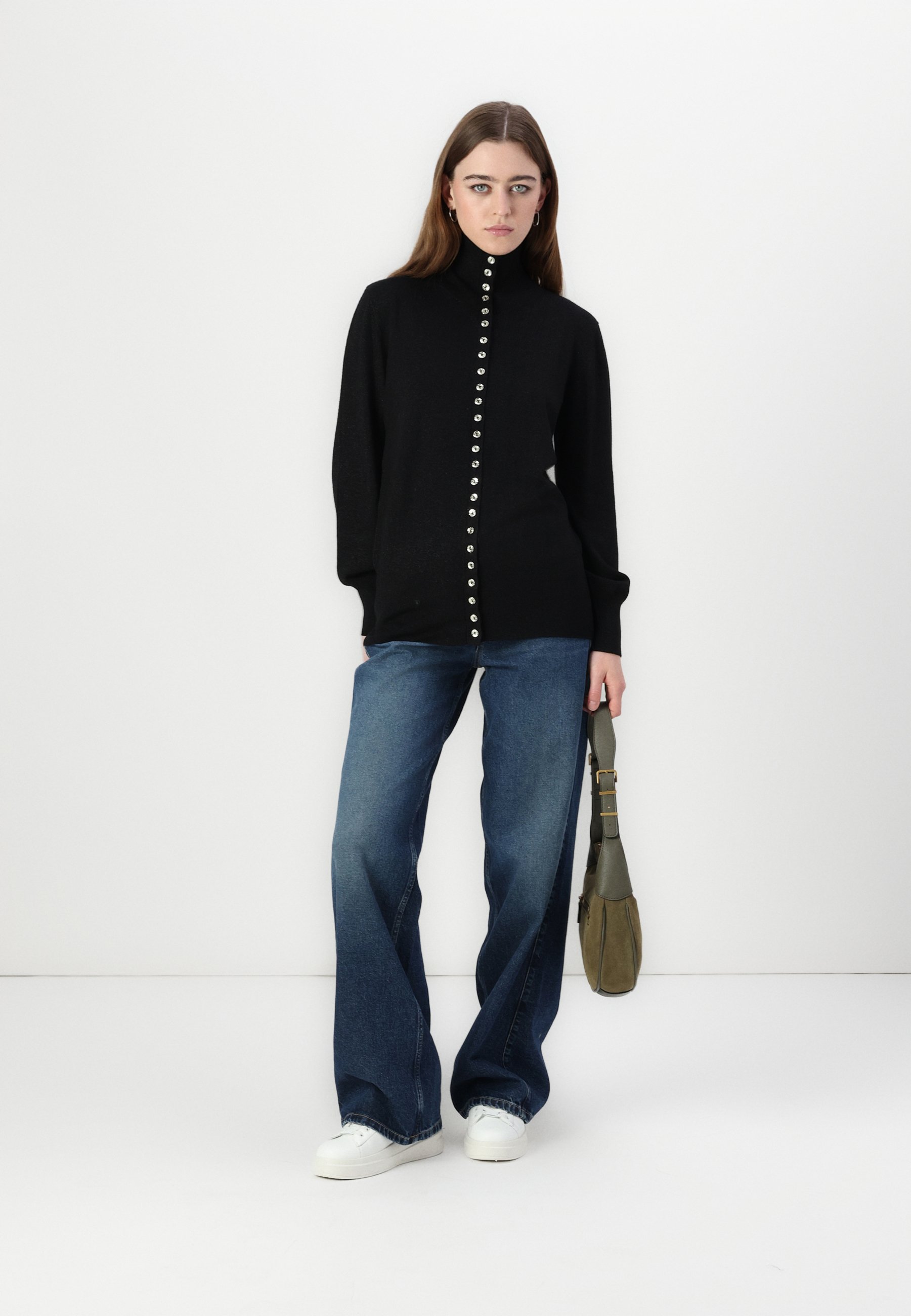 売れ筋商品|||ブルンスバザー ニット&セーター レディース アウター ANEMONE AUGA CARDIGAN - Cardigan - black AnemonesBBAuga knit cardigan - Black / Black lurex