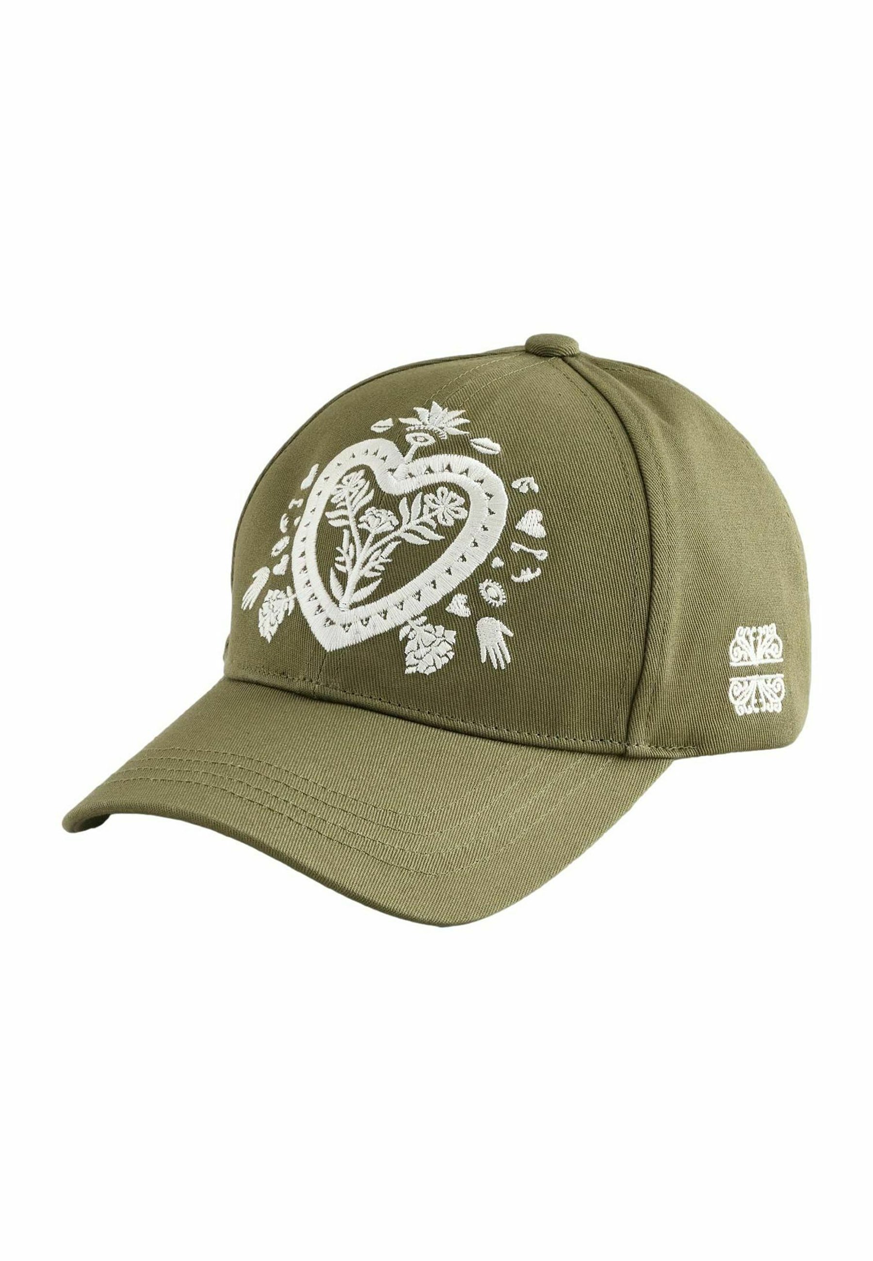 Floral Embroidered Cap - Cream and Green Los Angeles Dodgers Floral Icon Cream Women main image 4