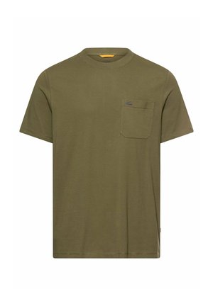 MIT BRUSTTASCHE - T-shirt basic - deep olive