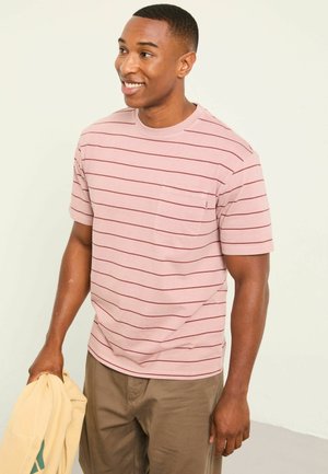 REGULAR FIT - STRIPE - T-Shirt print - pink