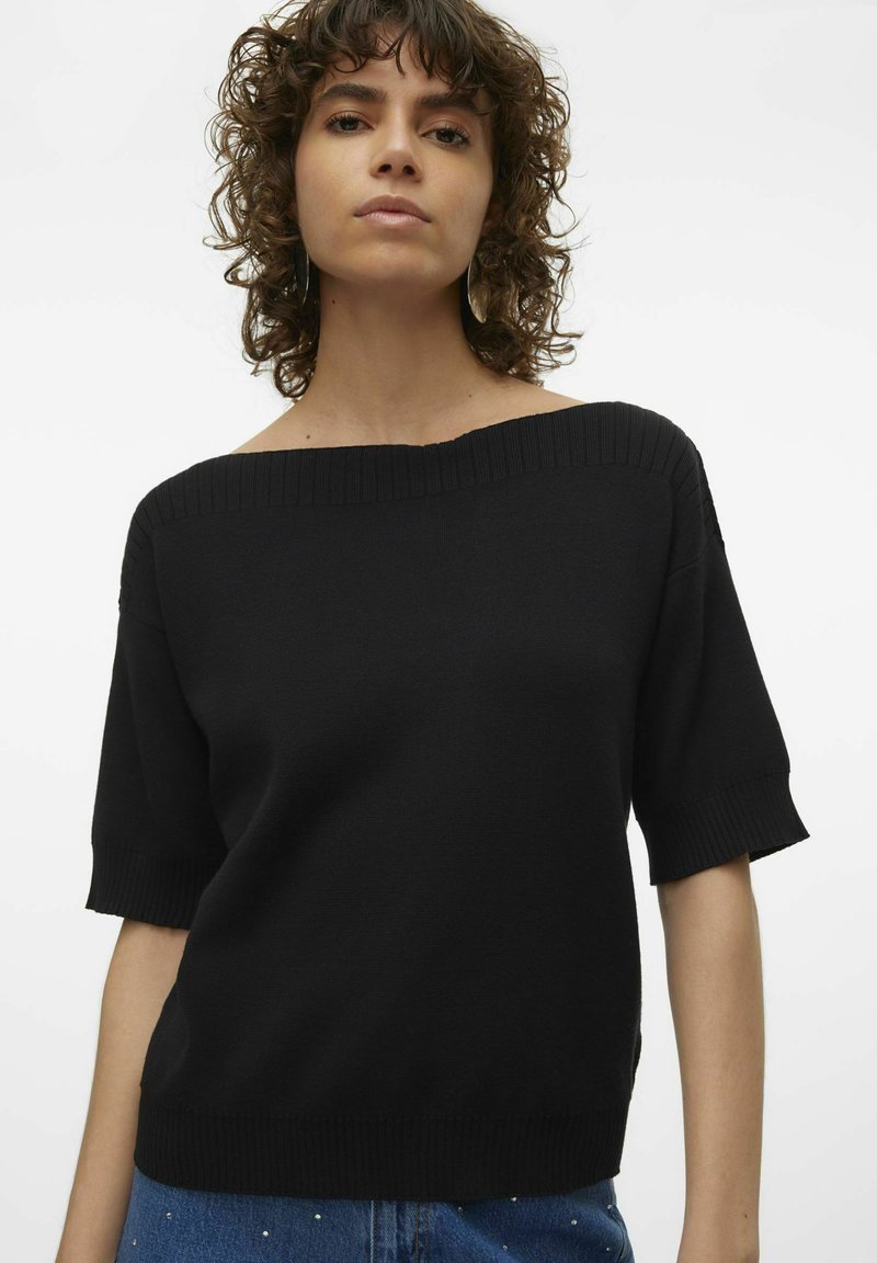 Vero Moda VMJEMMA - Paprasti marškinėliai - black