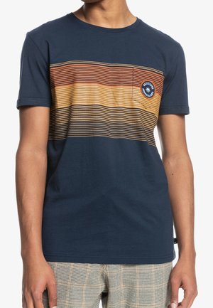 T-Shirt print - mottled dark grey