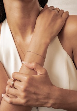 Hey Happiness, DAINTY BOBBLE CHAIN - Bracelet - rose gold-coloured