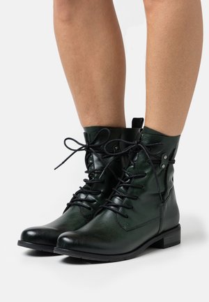 Marco Tozzi, Bottines à lacets - dark green
