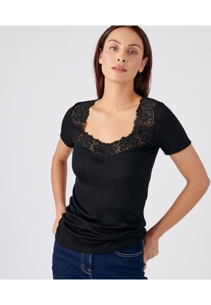 Damart MANCHES COURTES DOUCEUR THERMOLACTYL - Hemd - noir