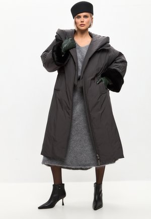 OVERSIZED HOODED WITH CUFFS  - Vinterfrakke - grey