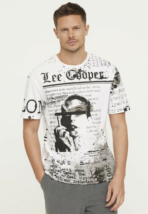 Lee Cooper AZIRO - T-shirt imprimé - blanc