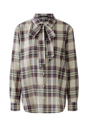 Oui, SCHLUPPENBLUSE - Button-down blouse - light stone taupe