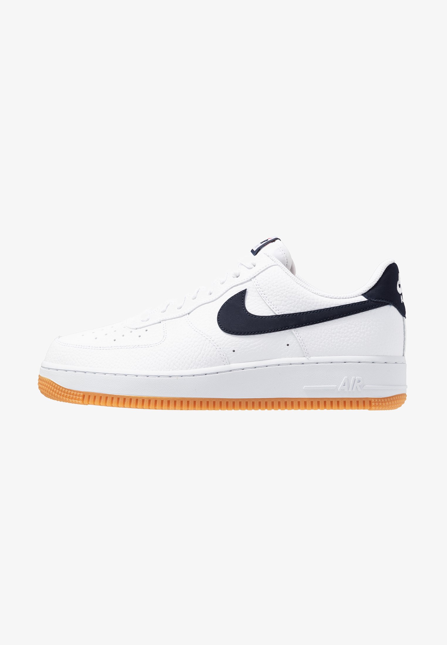 Nike Sportswear Air Force 1 07 Trainers White Obsidian University Red Medium Brown White Zalando Co Uk