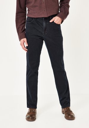 MIT STRETCH - Straight leg jeans - blue overdyed black