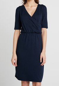 Selected Femme Strickkleid - mottled dark blue