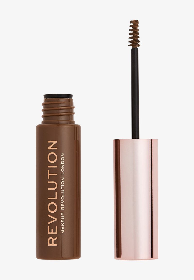 Makeup Revolution - REVOLUTION BROW GEL - Ögonbrynsgel - ash brown, Förstora