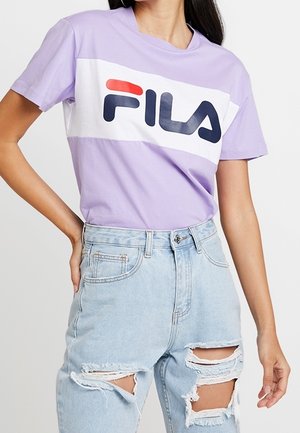 T-shirt med print - purple