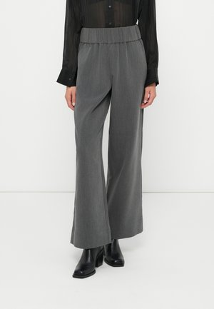 SLFPATRICIA WIDE PANT - Nohavice - medium grey melange
