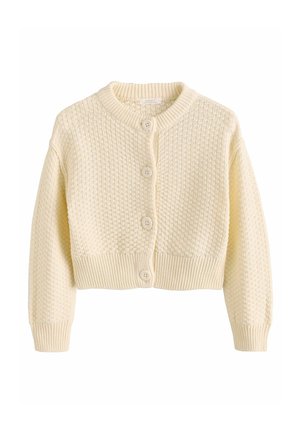 Next CREW NECK - Strickjacke - ecru