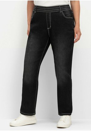 Sheego, Slim fit jeans - black denim