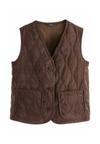 REGULAR FIT - QUILTED - Chaleco - brown