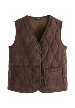 REGULAR FIT - QUILTED - Weste - brown