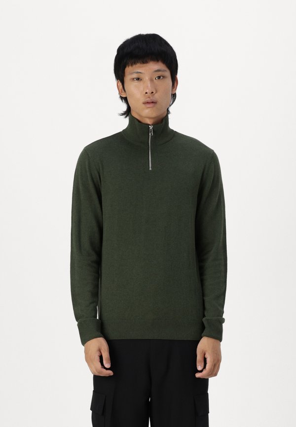 JJEEMIL HALF ZIP - Strickpullover