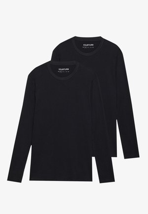 UNISEX 2 PACK - Top s dlhým rukávom - true black