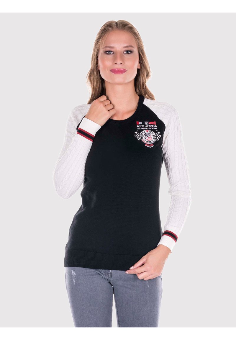 Damen Strickjacken | Giorgio Di Mare BI COLOR Strickpullover schwarz - NP23975 Damen Strickjacken | Giorgio Di Mare BI COLOR Strickpullover schwarz - NP23975