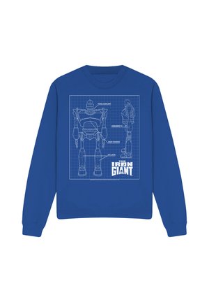 Cotton Soul, THE IRON GIANT/SCHEMATIC - Sweatshirt - royal blue