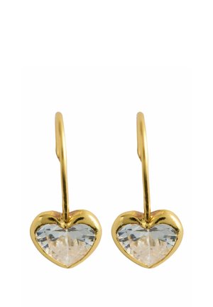 Next, PLATED SPARKLE HEART EARRINGS  . - Earrings - gold-coloured