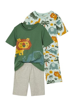 2ER-PACK SOMMER-SAVANNENTIERE SET - Pyjama set - petrol