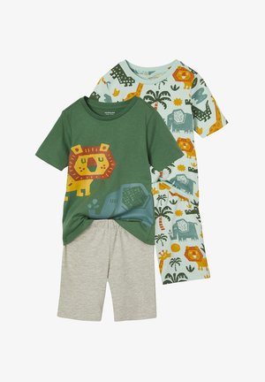 2ER-PACK SOMMER-SAVANNENTIERE SET - Pyjama set - petrol
