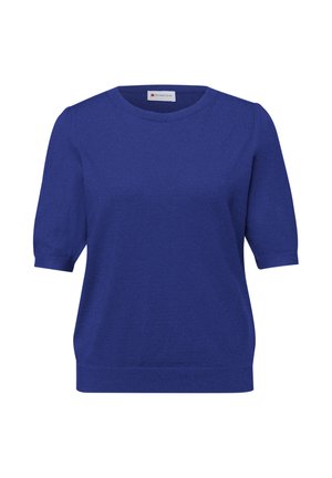 PULLOVER IN UNIFARBE - T-shirt basic - blau