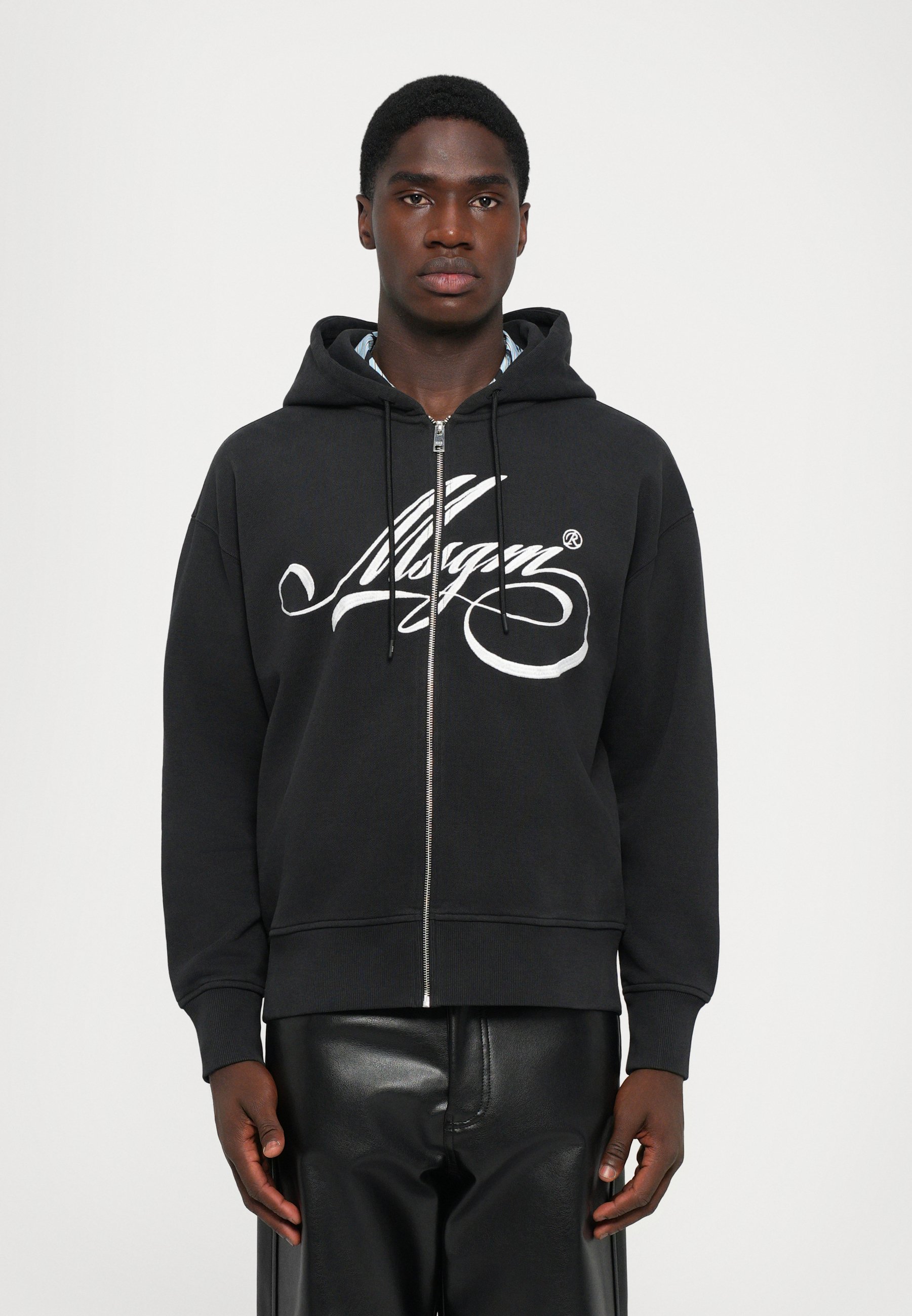 MSGM FELPA - Zip-up sweatshirt - black - Zalando.co.uk