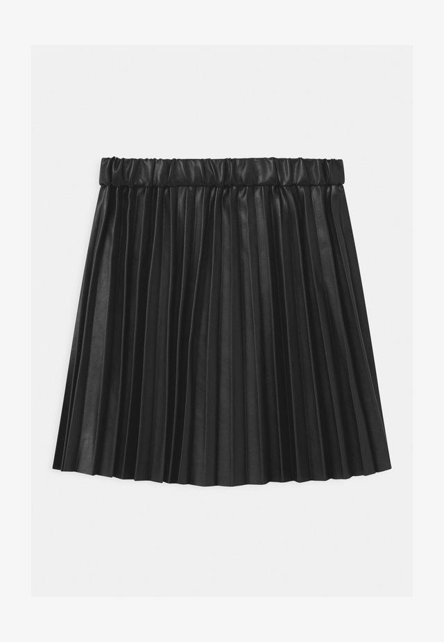 PLEATED - Jupe trapèze - black