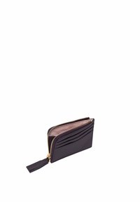 Coccinelle METALLIC TASSEL CARD HOLDER - Portafoglio - prune