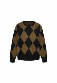 BOWER CREW - Džemperis - black/brown