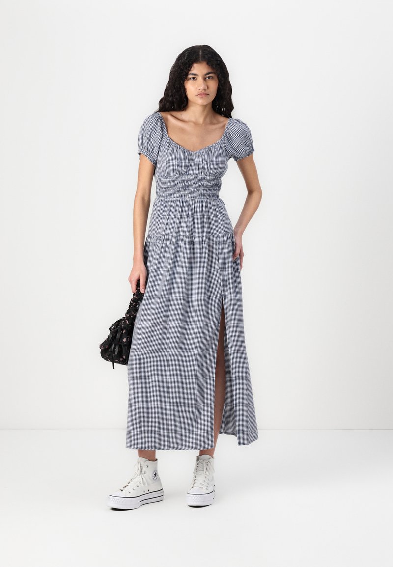 Hollister Co. SMOCKED WAIST MAXI DRESS - Maxi dress - dark blue - Zalando.ie Hollister Co. SMOCKED WAIST MAXI DRESS - Maxi dress - dark blue - Zalando.ie