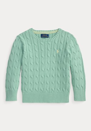 CABLE-KNIT COTTON SWEATER 7-14Y - Maglione - celadon