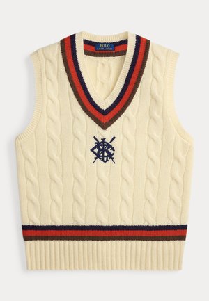 WOOL-BLEND CRICKET SWEATER VEST - Stickad tröja - cream