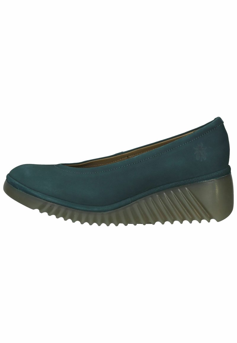 Damen Klassische Pumps | Fly London Keilpumps teal/türkis - SN93330 Damen Klassische Pumps | Fly London Keilpumps teal/türkis - SN93330