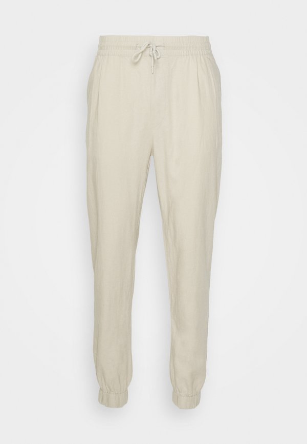 LINEN BLEND - Trousers - tan4