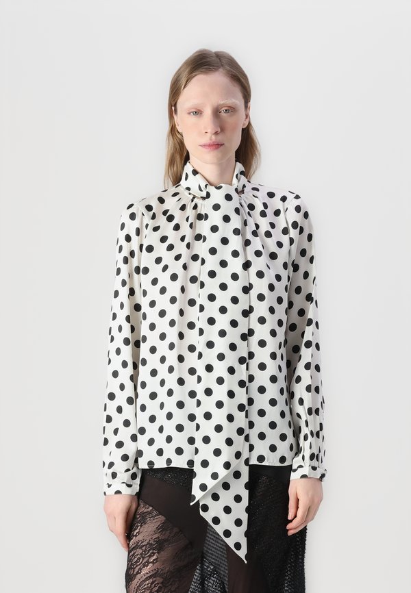 BREEZY DOT TIE NECK SHIRT - Hemdbluse