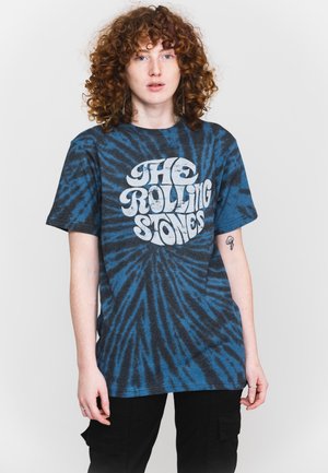 Paradiso Clothing THE ROLLING STONES 70S BAND DIP DYE - Print T-shirt - black