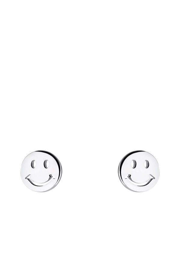 SMILEY – Ohrringe – silberfarben