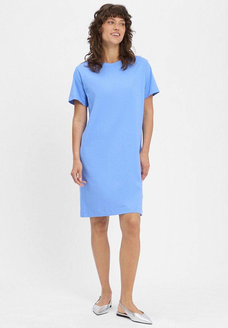 Marie Lund Jerseykleid - blau