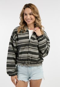 IZIA - Strickjacke - schwarz wollweiss Thumbnail-Bild 1