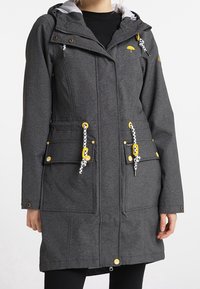 Schmuddelwedda Parka - mottled anthracite